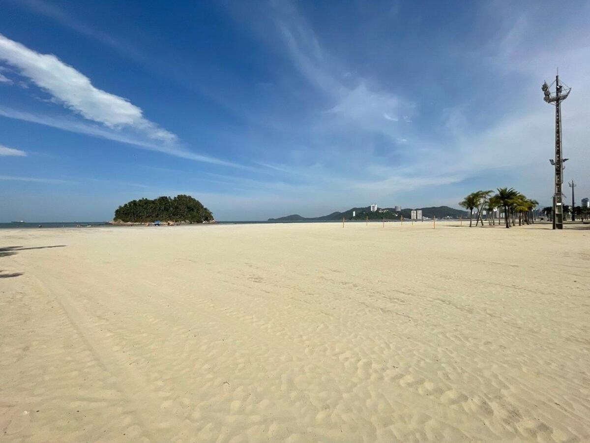 Pe Na Areia Em Santos! Que Vista Mar! Daire Santos  Dış mekan fotoğraf